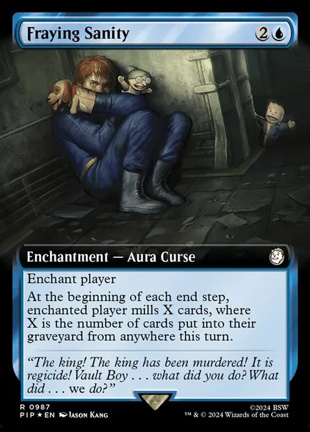 Lucidité effilochée, carte Magic PIP 987 — extension Fallout