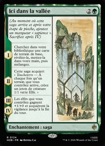Ici dans la vallée, carte Magic HOB 124 — extension The Hobbit