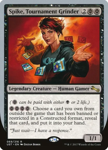 Spike, Tournament Grinder, Magic card UST 69 — Unstable set