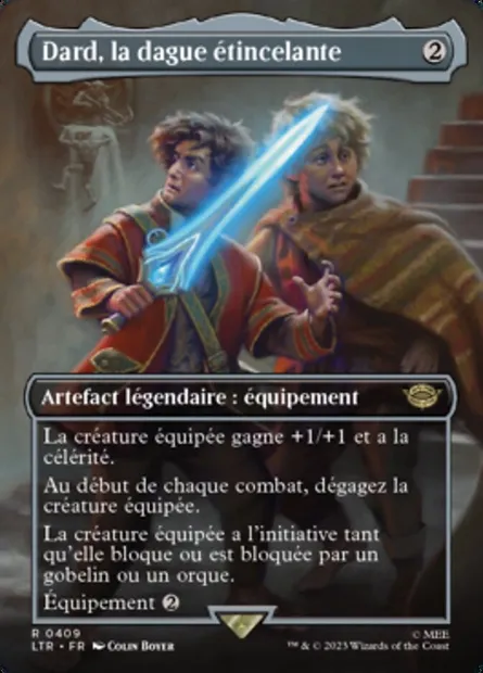 Dard, la dague étincelante, carte Magic LTR 409 — extension Le Seigneur des Anneaux : chroniques de la Terre du Milieu