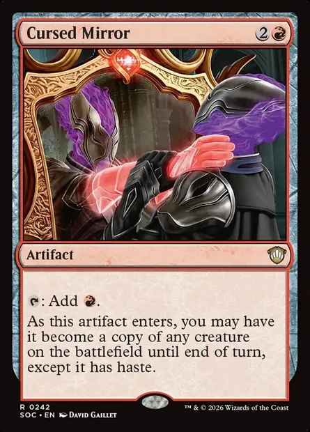 Cursed Mirror, Magic card SOC 242 — Secrets of Strixhaven Commander set