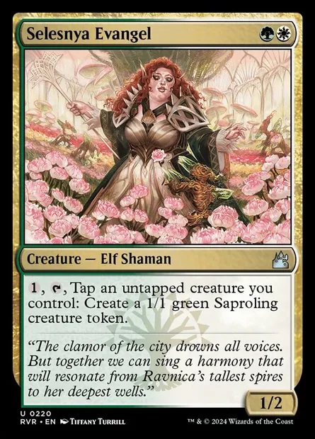Selesnya Evangel, Magic card RVR 220 — Ravnica Remastered set