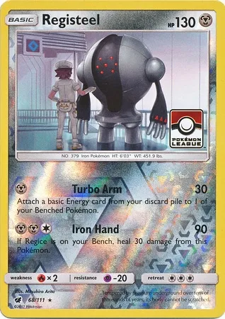 Registeel, carte Pokémon LGP 068 — extension League Promos