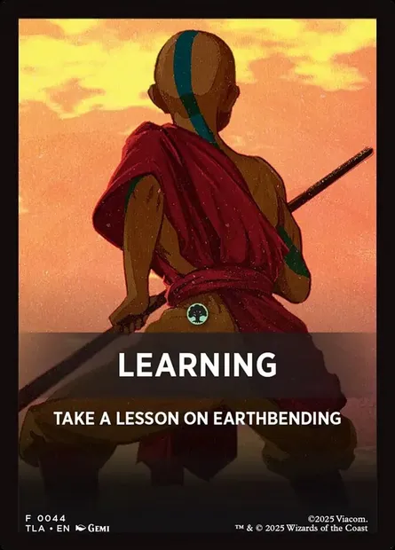 Learning, carte Magic JTLA 44 — extension Avatar: The Last Airbender Jumpstart Front Cards