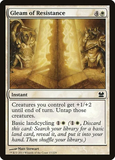 Gleam of Resistance, Magic card MMA 17 — Modern Masters set