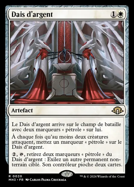 Dais d'argent, carte Magic MH3 20 — extension Modern Horizons 3