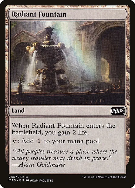 Radiant Fountain, Magic card M15 245 — Magic 2015 set