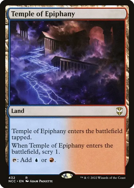 Temple of Epiphany, Magic card NCC 432 — New Capenna Commander set
