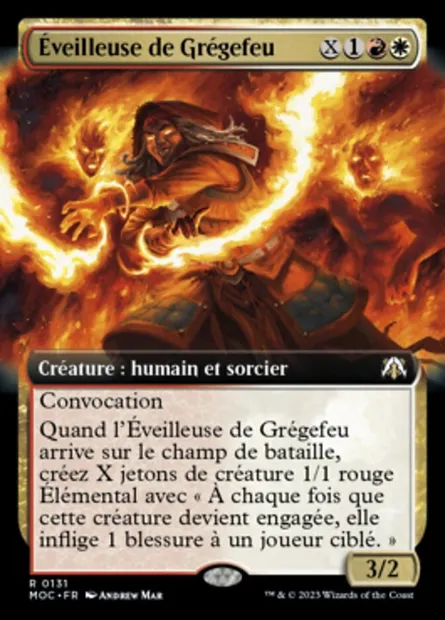 Éveilleuse de Grégefeu, carte Magic MOC 131 — extension March of the Machine Commander