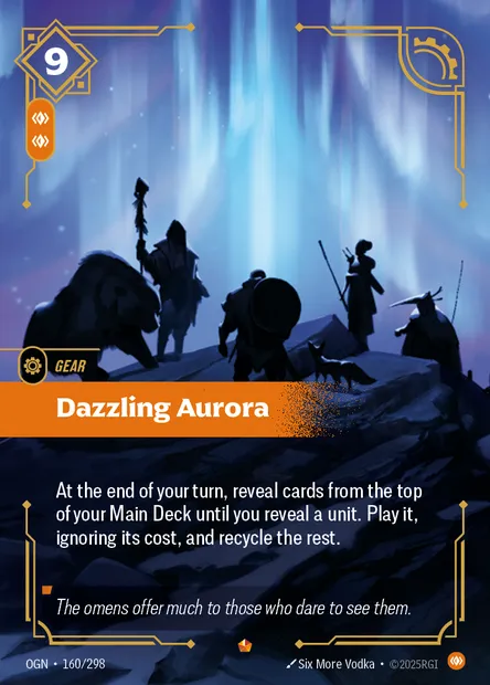 Dazzling Aurora, Riftbound card OGN 160 — Origins set