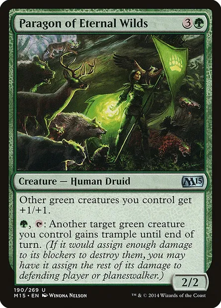 Paragon of Eternal Wilds, Magic card M15 190 — Magic 2015 set