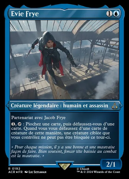 Evie Frye, carte Magic ACR 192 — extension Assassin's Creed