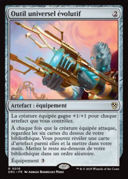 Outil universel évolutif, carte Magic DRC 16 — extension Aetherdrift Commander