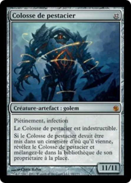 Colosse de pestacier, carte Magic MBS 99 — extension Mirrodin assiégé