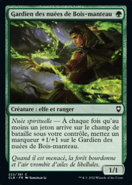 Gardien des nuées de Bois-manteau, carte Magic CLB 222 — extension Commander Légendes : la bataille de la Porte de Baldur
