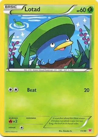 Nénupiot, carte Pokémon TK8A 011 — extension XY Trainer Kit: Latias
