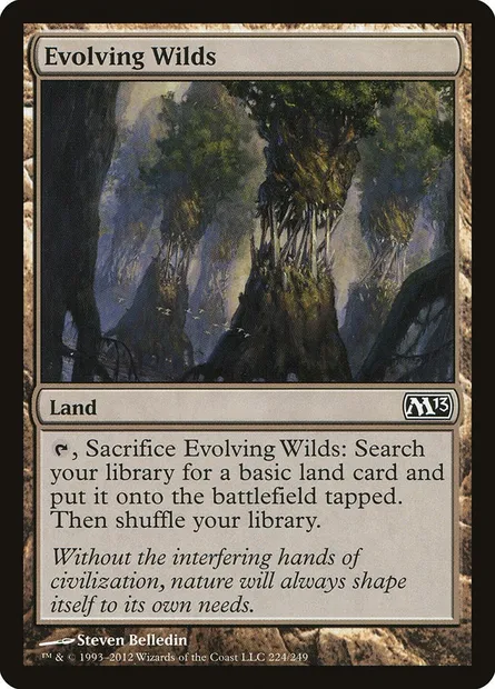 Evolving Wilds, Magic card M13 224 — Magic 2013 set