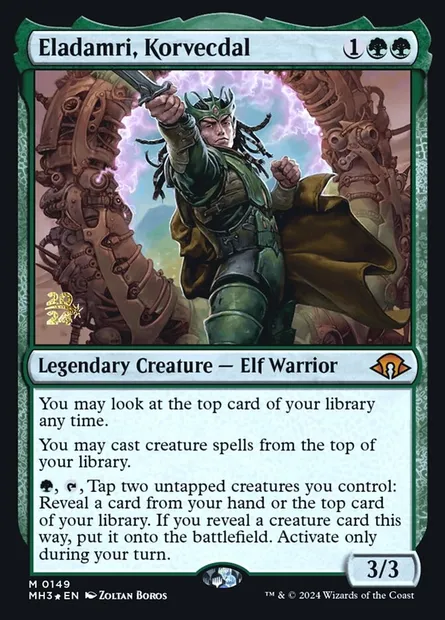 Eladamri, Korvecdal, Magic card PMH3 149s — Modern Horizons 3 Promos set