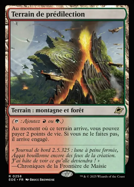 Terrain de prédilection, carte Magic EOE 258 — extension Edge of Eternities