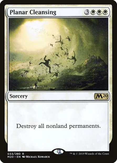 Planar Cleansing, Magic card M20 33 — Core Set 2020 set