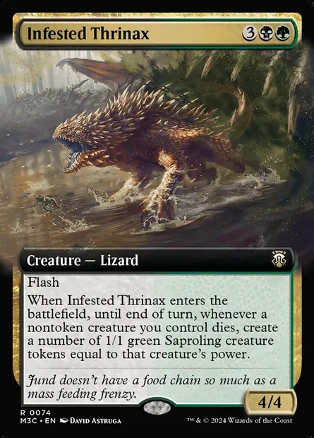 Infested Thrinax, Magic card M3C 74 — Modern Horizons 3 Commander set