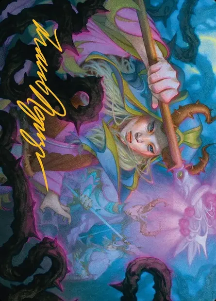 Stoic Grove-Guide // Stoic Grove-Guide, carte Magic AECL 25 — extension Lorwyn Eclipsed Art Series
