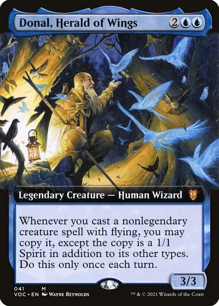 Donal, Herald of Wings, Magic card VOC 41 — Crimson Vow Commander set