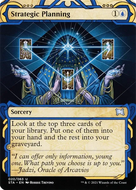 Strategic Planning, Magic card STA 20 — Strixhaven Mystical Archive set
