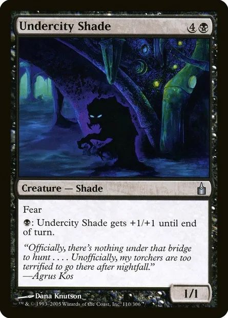 Undercity Shade, Magic card RAV 110 — Ravnica: City of Guilds set