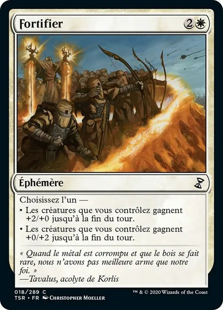 Fortifier, carte Magic TSR 18 — extension Spirale Temporelle Remastered