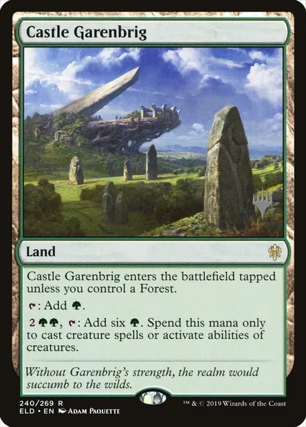 Château Garenbrig, carte Magic PELD 240p — extension Throne of Eldraine Promos