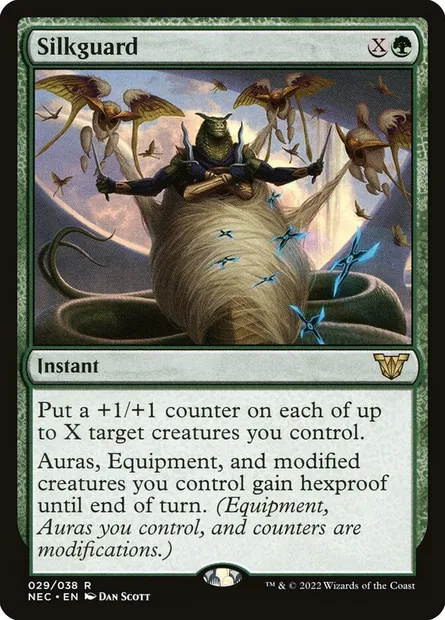 Silkguard, Magic card NEC 29 — Neon Dynasty Commander set