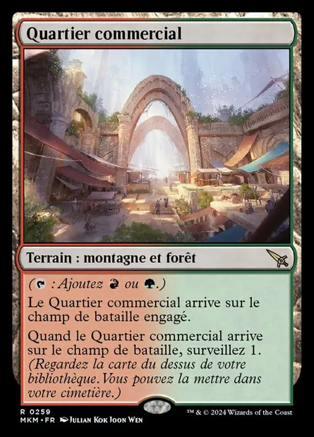 Quartier commercial, carte Magic MKM 259 — extension Murders at Karlov Manor