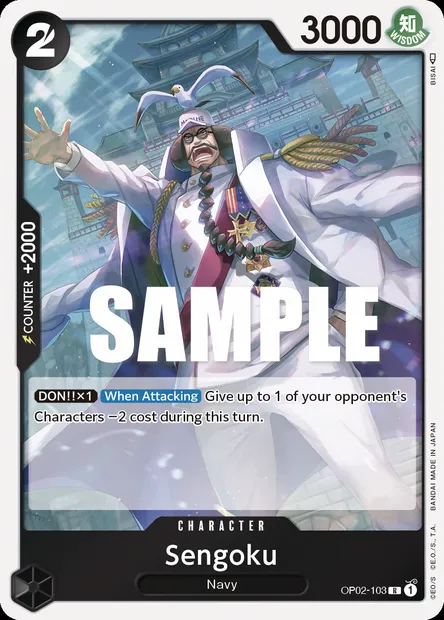 Sengoku, carte One Piece OP02-103 — extension PARAMOUNT WAR