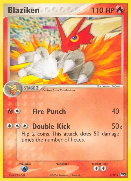 Blaziken, Pokémon card P1 1 — POP Series 1 set