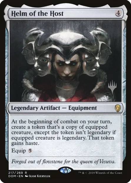 Heaume de la multitude, carte Magic PDOM 217p — extension Dominaria Promos