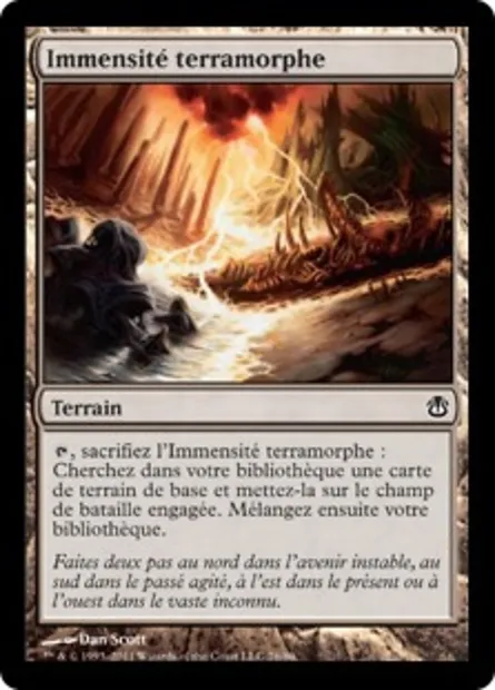 Immensité terramorphe, carte Magic DDH 76 — extension Duel Decks: Ajani vs. Nicol Bolas