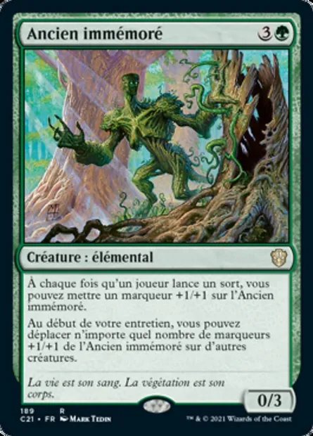 Ancien immémoré, carte Magic C21 189 — extension Commander 2021