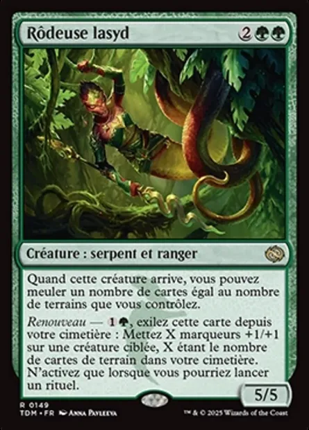 Rôdeuse lasyd, carte Magic TDM 149 — extension Tarkir: Dragonstorm