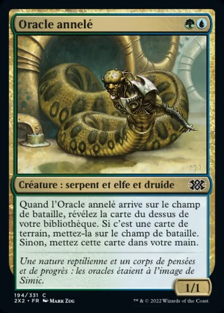 Oracle annelé, carte Magic 2X2 194 — extension Double Masters 2022