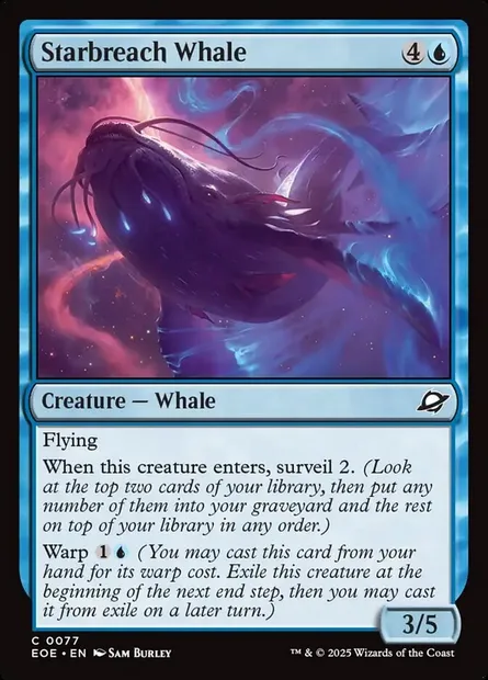 Starbreach Whale, Magic card EOE 77 — Edge of Eternities set