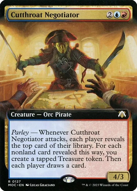Cutthroat Negotiator, Magic card MOC 127 — March of the Machine Commander set