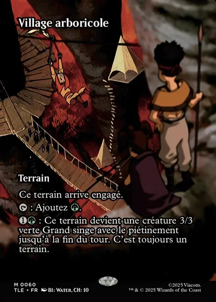 Village arboricole, carte Magic TLE 60 — extension Avatar: The Last Airbender Eternal