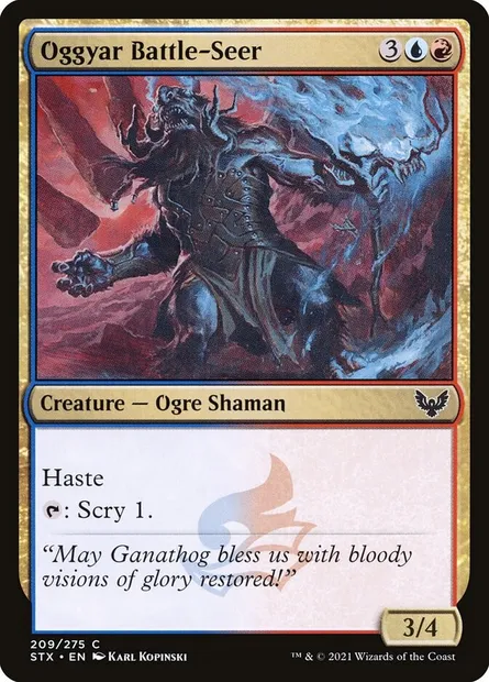 Oggyar Battle-Seer, Magic card STX 209 — Strixhaven: School of Mages set