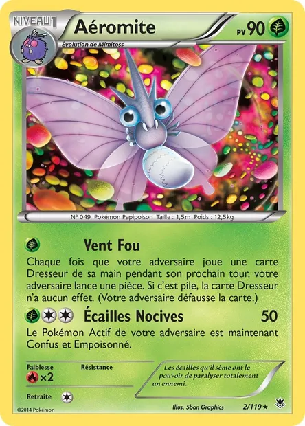Aéromite, carte Pokémon PHF 2 — extension Vigueur Spectrale