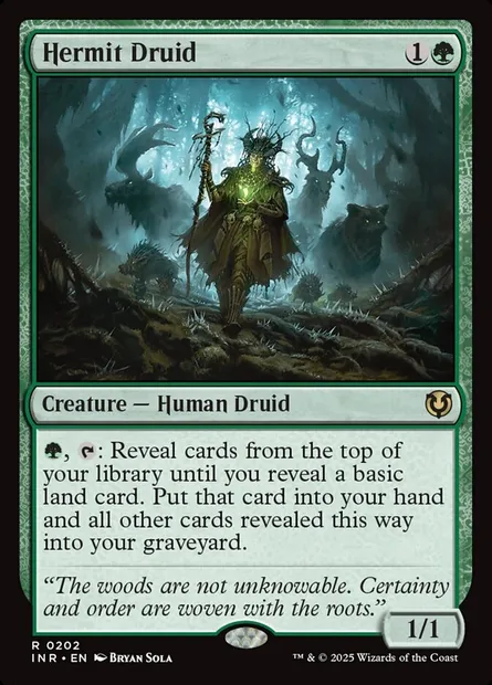 Hermit Druid, Magic card INR 202 — Innistrad Remastered set