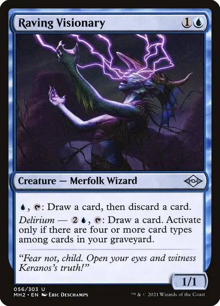 Raving Visionary, Magic card MH2 56 — Modern Horizons 2 set