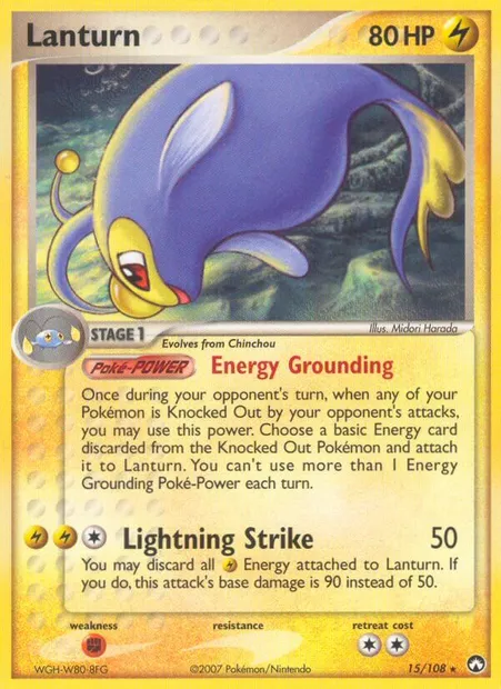 Lanturn, Pokémon card PK 15 — Power Keepers set
