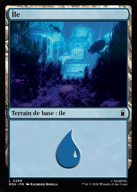 Île, carte Magic MSH 289 — extension Marvel Super Heroes