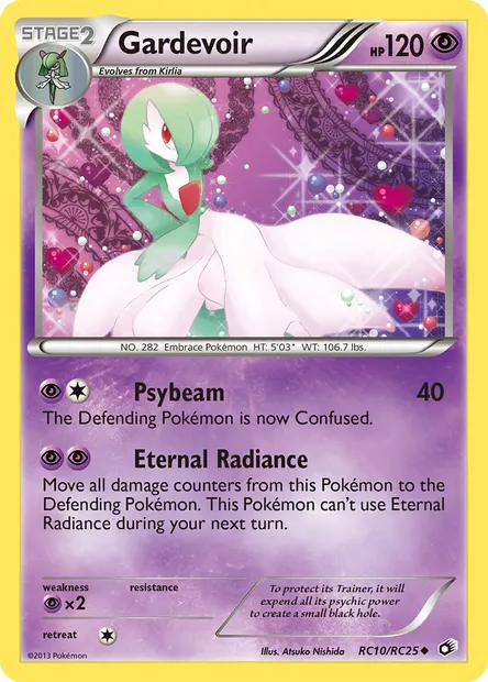 Gardevoir, Pokémon card LTR RC10 — Legendary Treasures set
